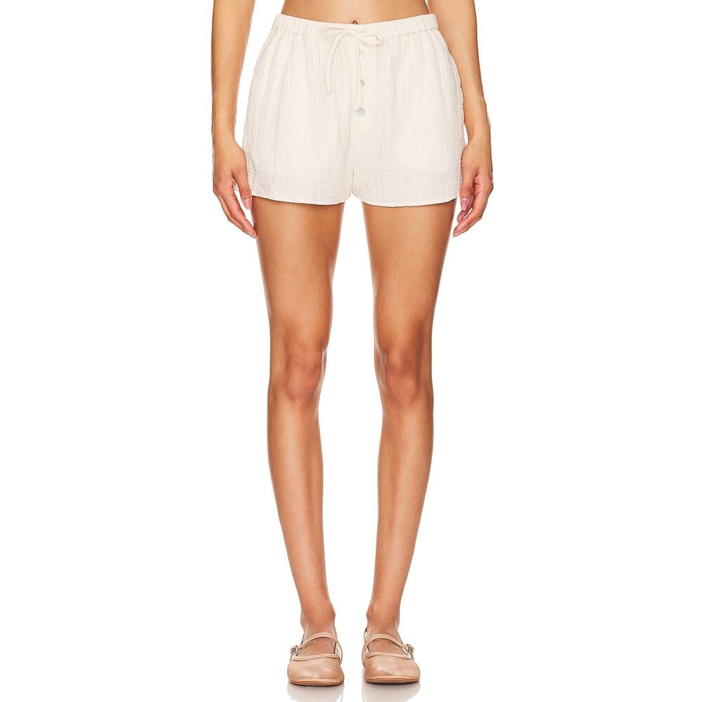 Lspace Gauze Cream Skipper Shorts Size XS NWT